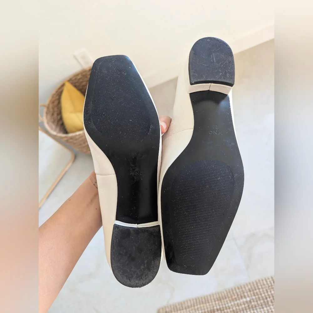 MANGO Open-toe Leather Shoes - Picture 7 of 10